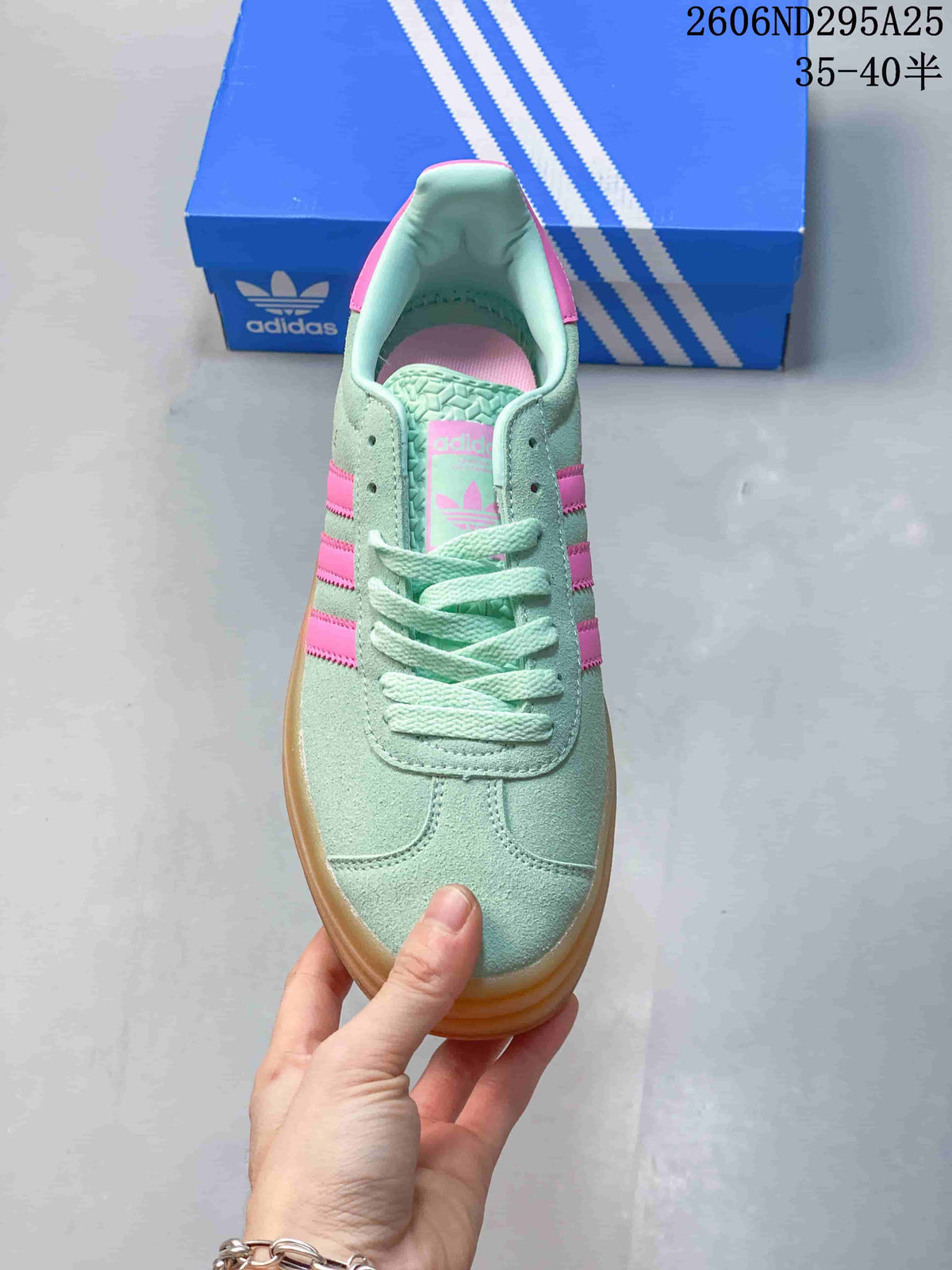 adidas Gazelle Bold W Sneakers Mint Green Pink Gum Sole