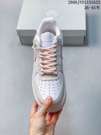 Nike Air Force 1 Low Pink and White Sneakers
