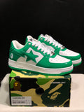 BAPE STA Low-Top Sneakers White and Green