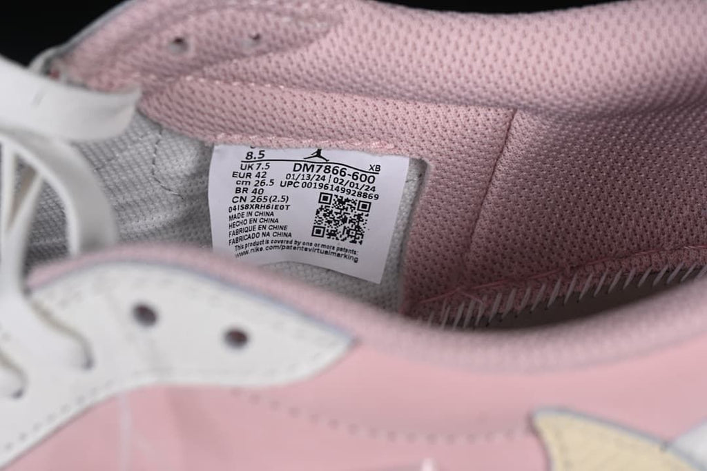 Jordan 1 Low OG Pink and Sail Sneakers DM7866-600