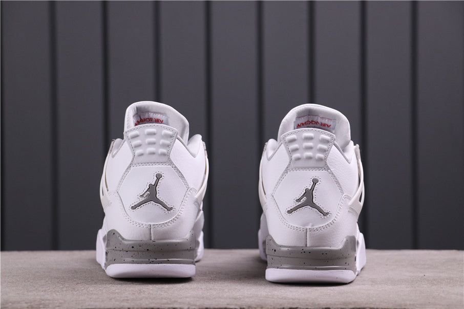 Jordan Air Jordan 4 CT8527-100 White Gray Speckled Sneakers