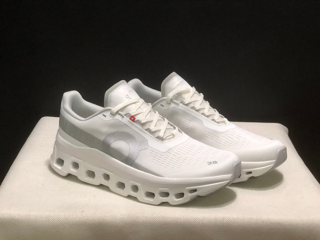 On Cloudmonster 1 White Running Sneakers