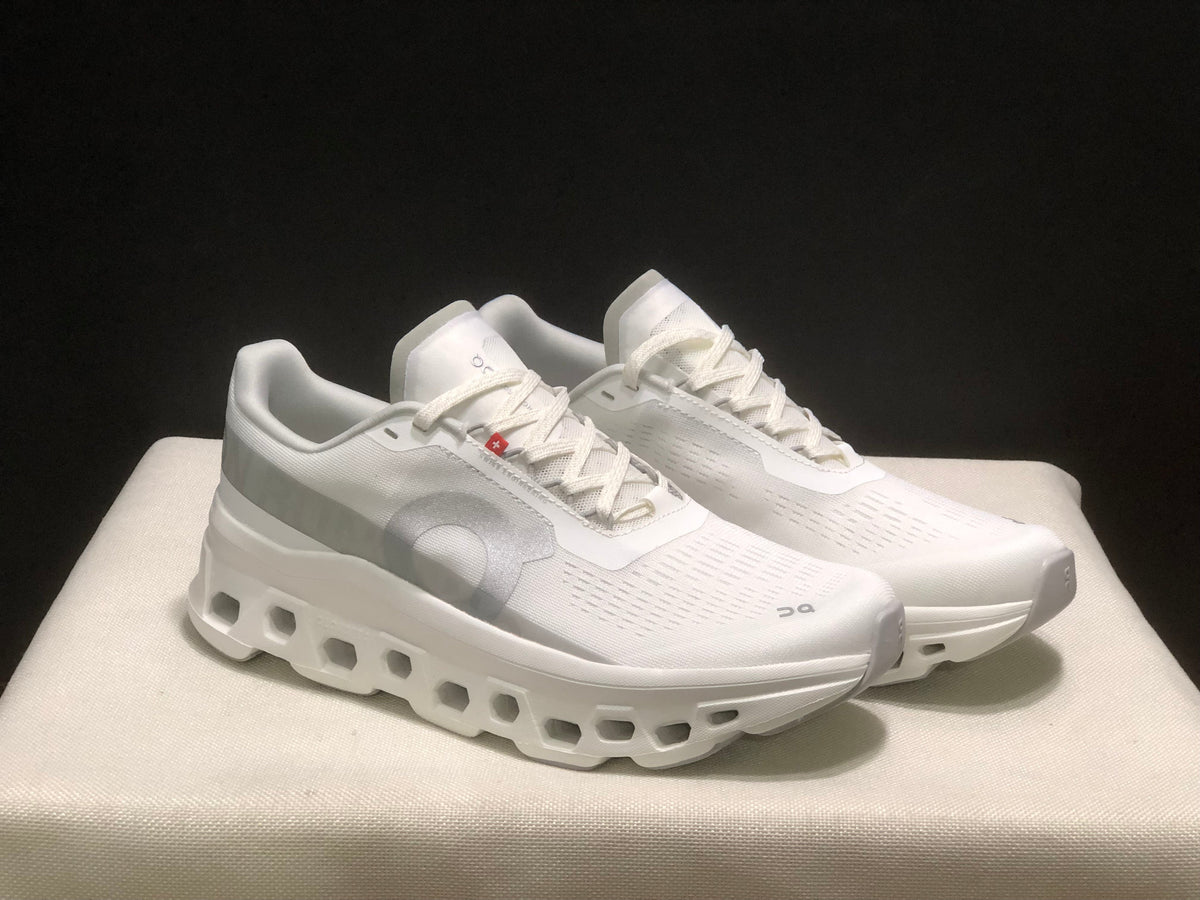 On Cloudmonster 1 White Running Sneakers
