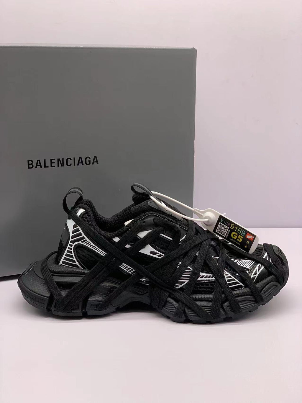 Balenciaga 3XL Sneakers Black White