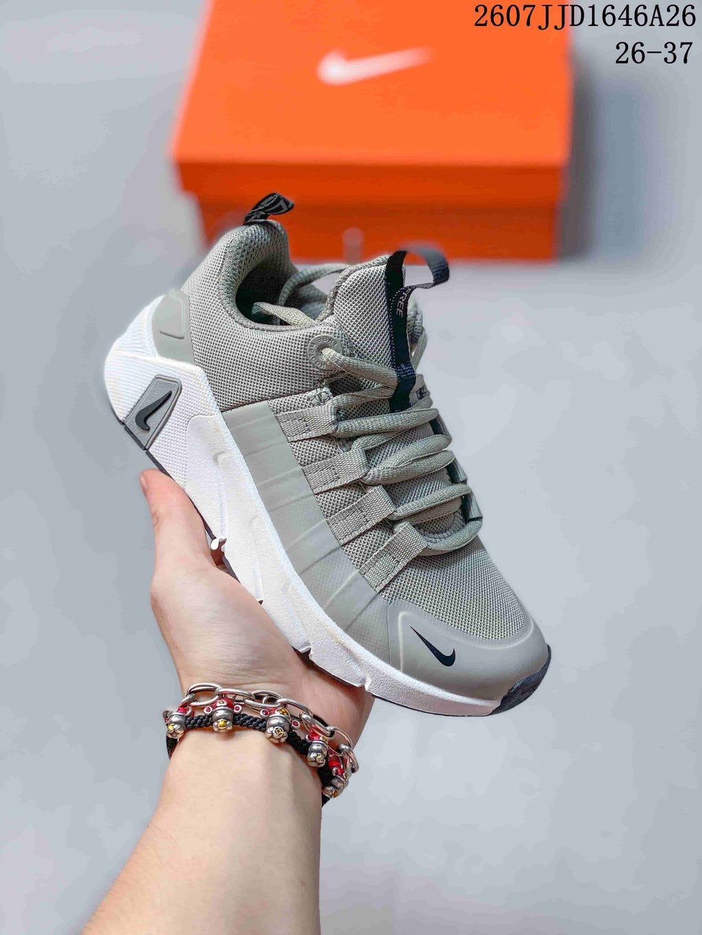 Nike Free Metcon 7 Kids Training Shoes Gray and White