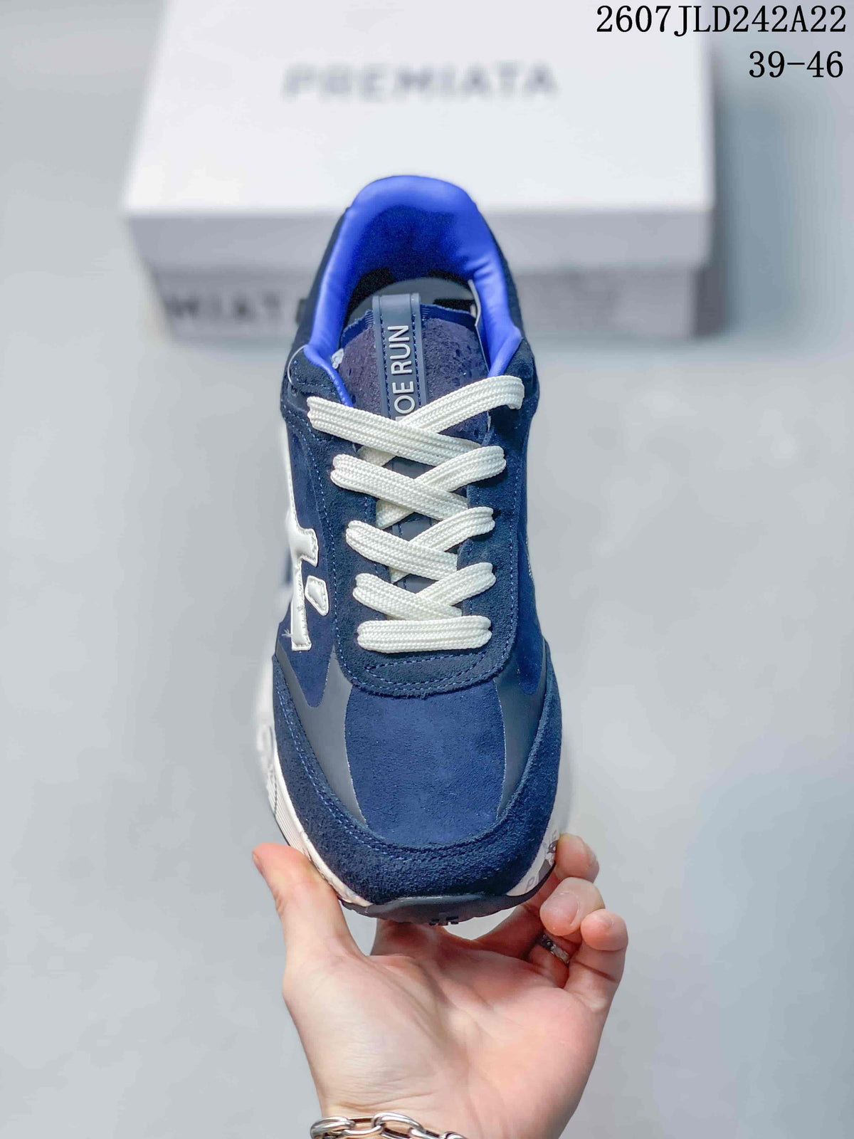 Premiata Lander Trainers Navy Blue 712800TIT