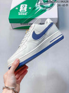 Nike Air Force 1 Low White and Blue Sneakers
