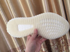 Yeezy 350 V2 White Knit Low-Top Sneakers