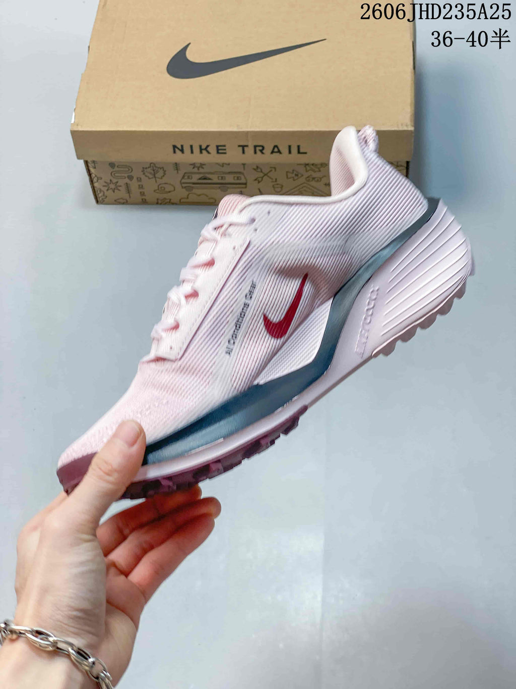 Nike ReactX Pegasus Trail 8 Trail Running Shoes Pink