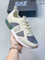 Emporio Armani EA7 Low-Top Sneakers Off-White Green