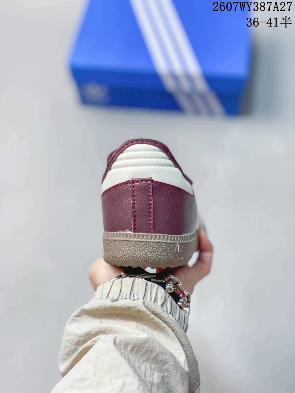 adidas Originals Samba Jane Burgundy Mary Jane Sneakers