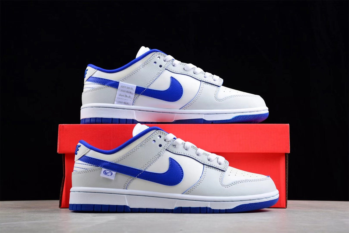 Nike SB FB1841-100 White Blue Low-Top Sneakers