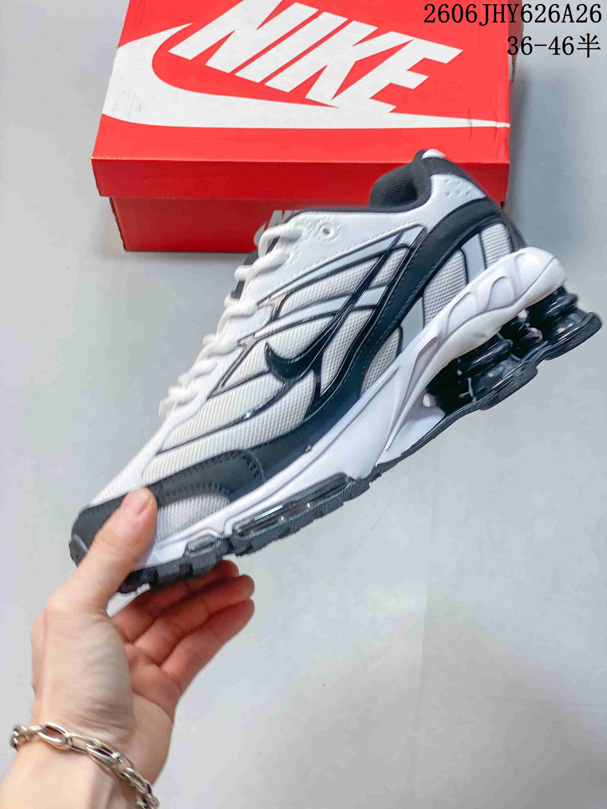 Nike Shox Ride 2 Low-Top Sneakers White and Dark Gray IO4296-100