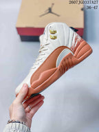 Nike Air Jordan 12 Sneakers White Orange CT8013-116