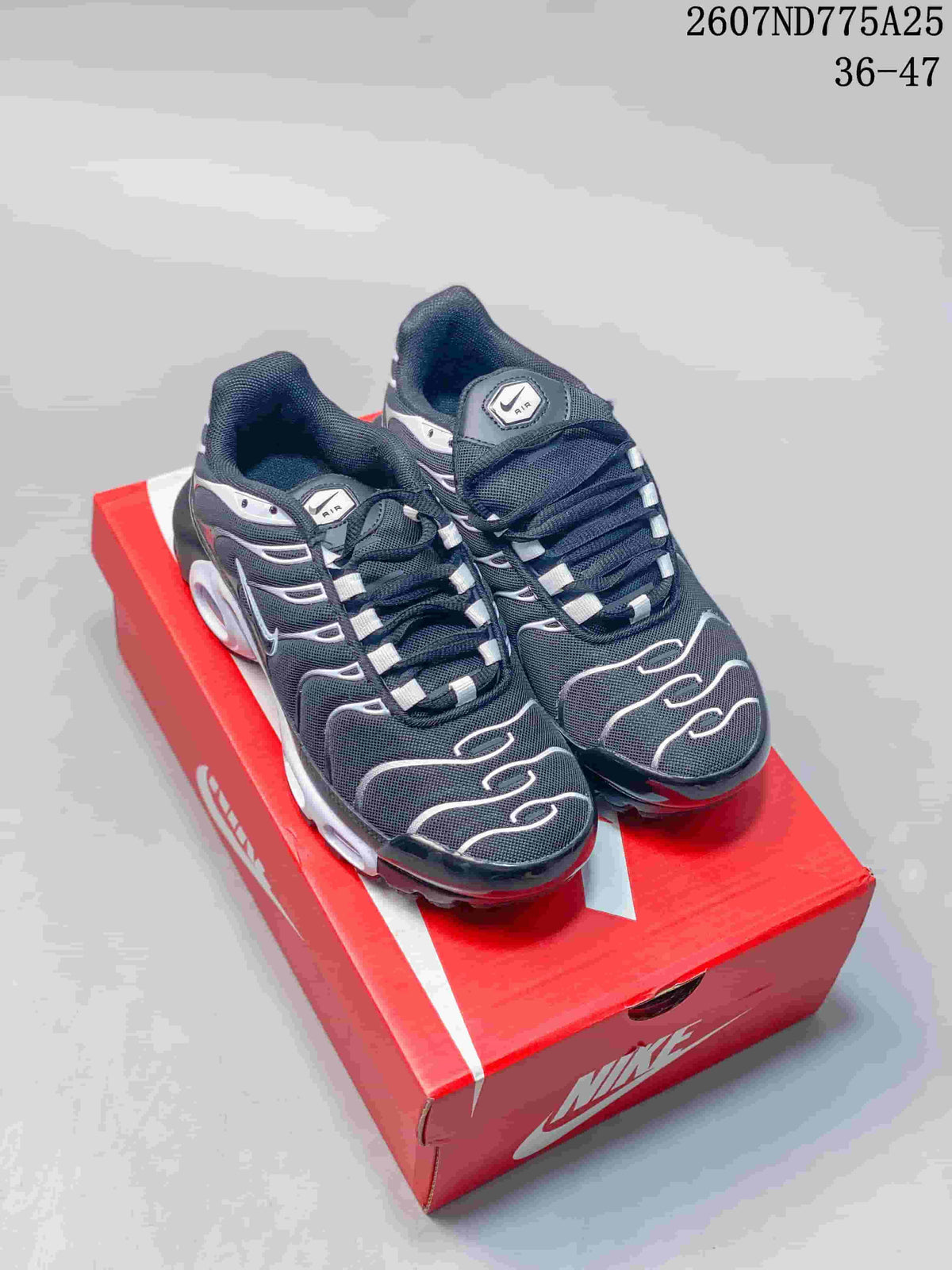 Nike Air Max Plus TN Black and White Sneakers