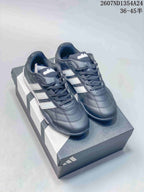 adidas Adipista Low-Top Trainers Black with White Stripes