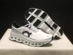 On Cloudmonster 1 All-White Running Sneakers