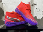 Puma Melo Basketball Shoes in Red and Purple