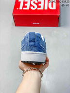 Diesel S-ukiyo V2 Low-Top Sneakers in Blue Denim