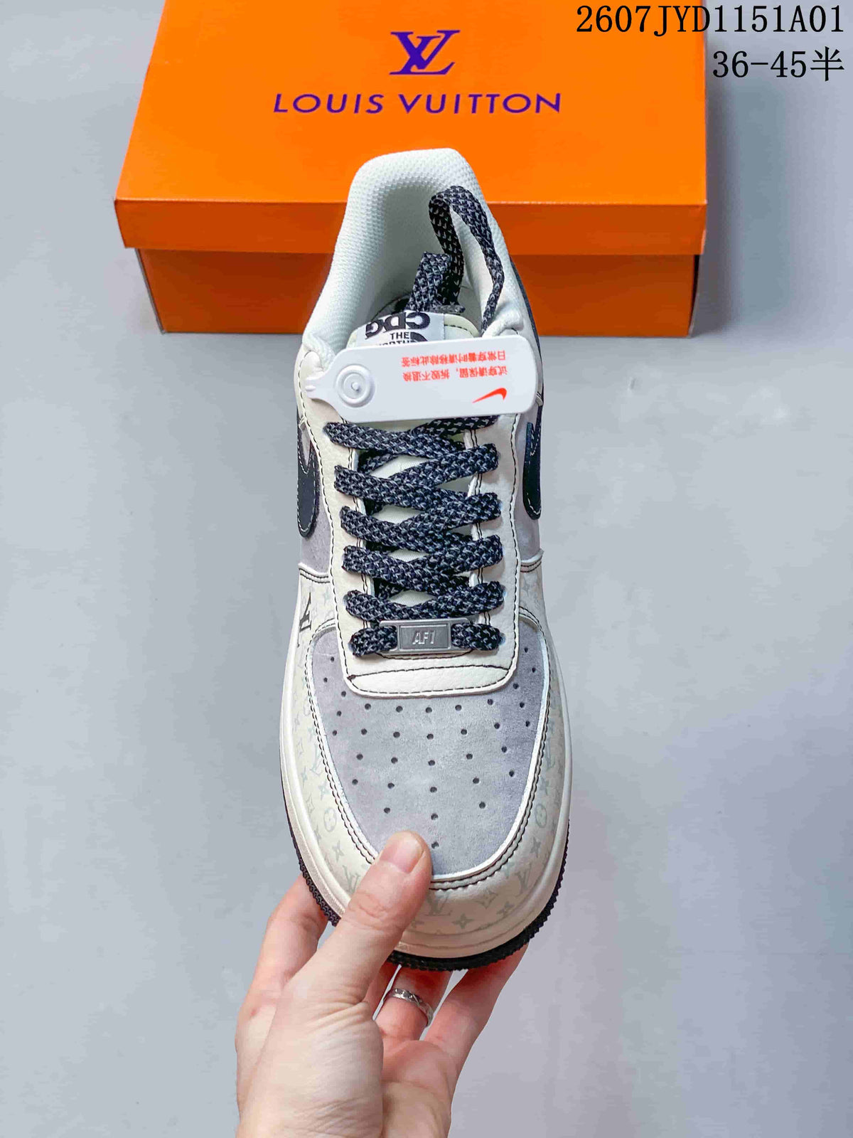 Nike Air Force 1 ’07 Low LV-Style Monogram Sneakers