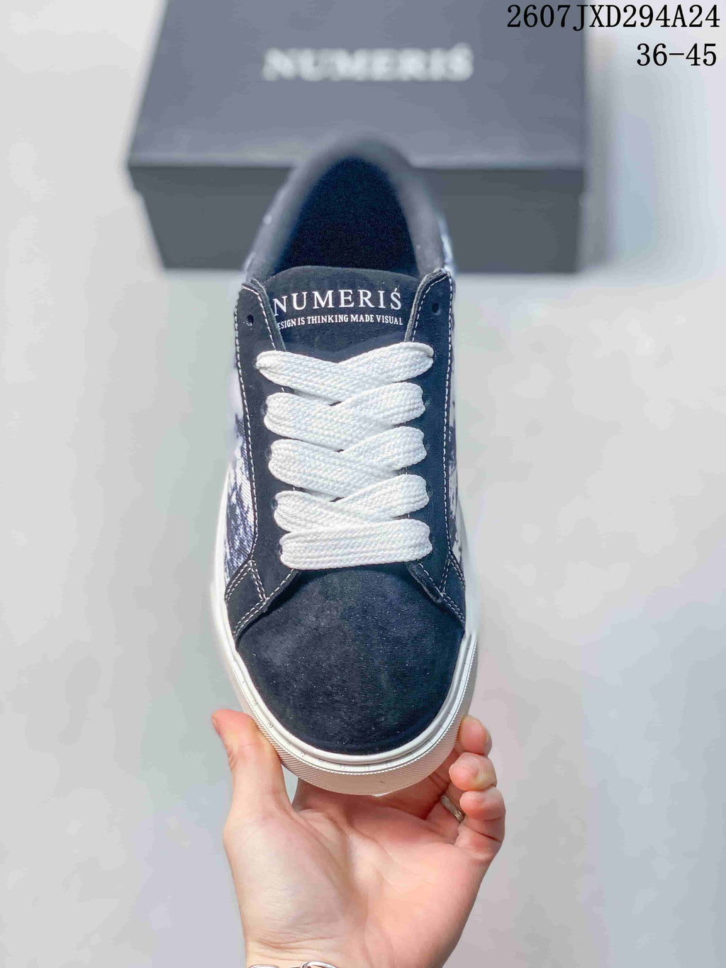 NUMERIS JXD294A24 Low-Top Sneakers Navy White