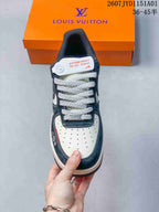 Nike Air Force 1 ’07 Low-Style Sneakers in Navy and Cream