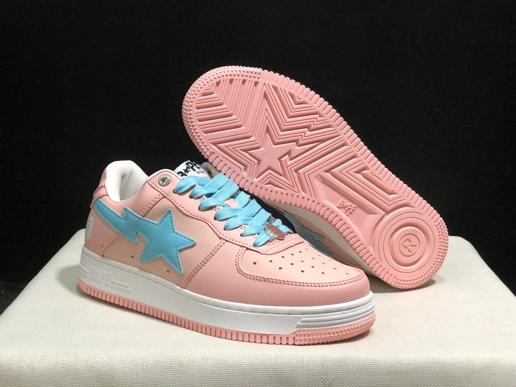 Bape Sta Low-Top Sneakers Pink Blue