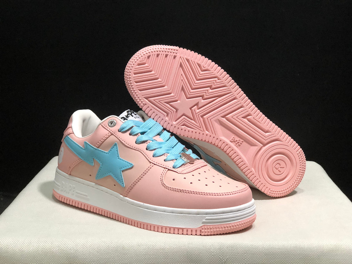 Bape Sta Low-Top Sneakers Pink Blue
