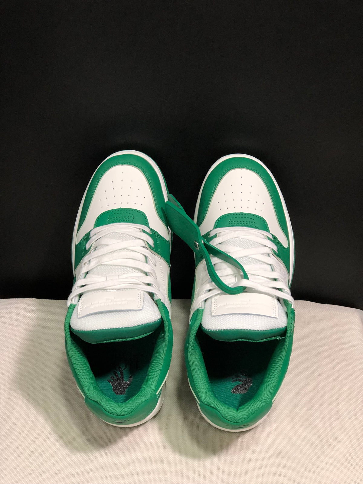 Off-White Out Of Office Low-Top Sneakers Green White