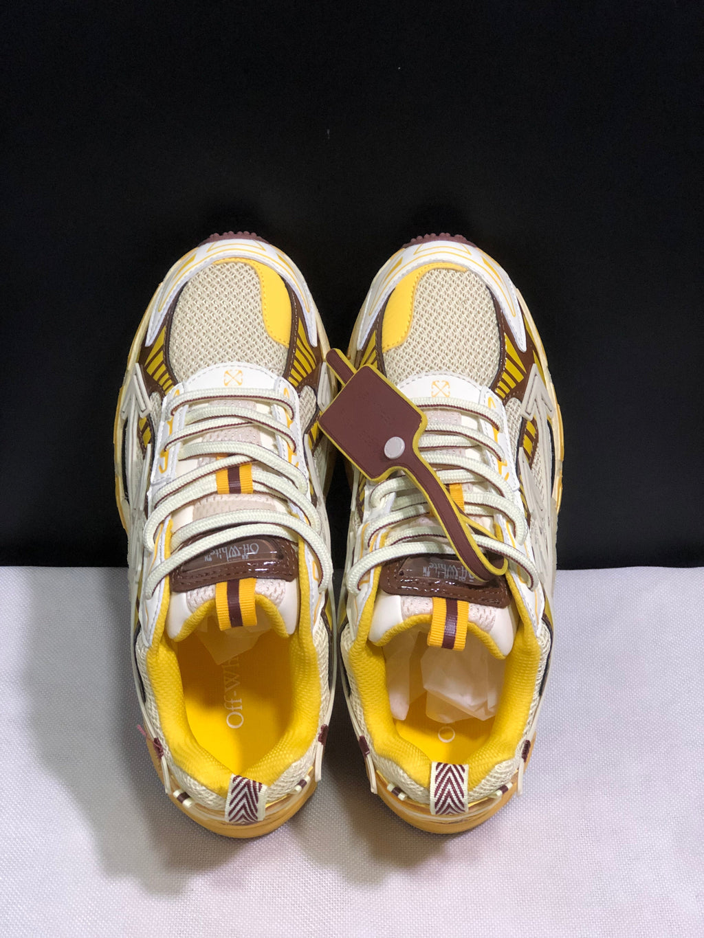 Off-White Be Right Back Sneakers Yellow Brown EU 36-45