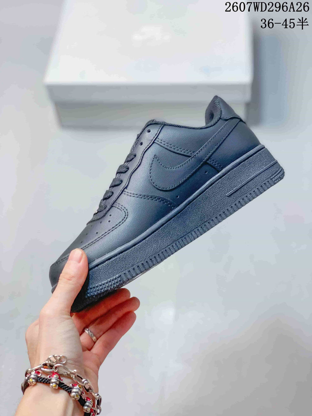 Nike Air Force 1 Low Stüssy Black Sneakers 2607WD296A26
