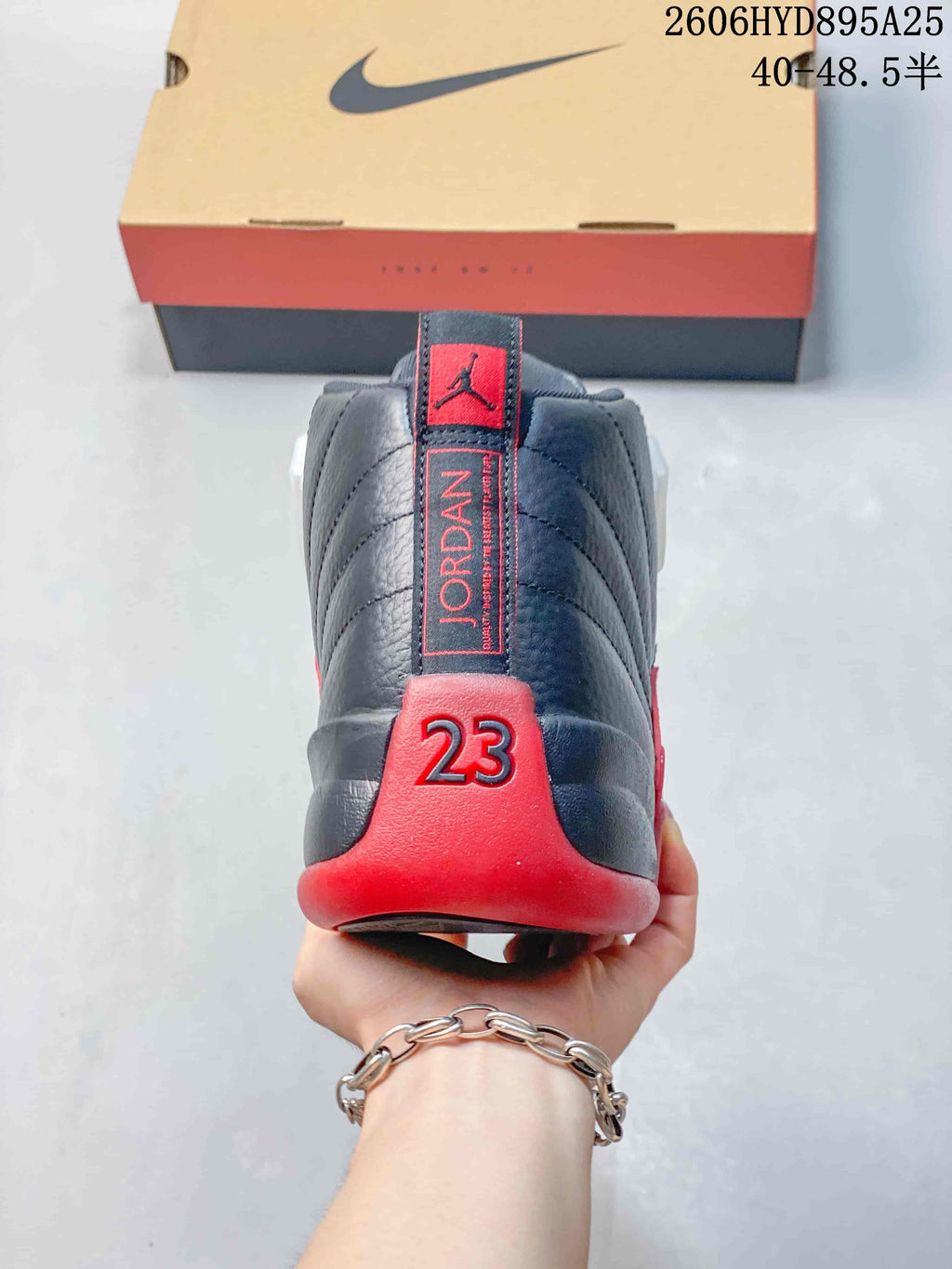 Jordan Air Jordan 12 High-Top Sneakers Black and Red