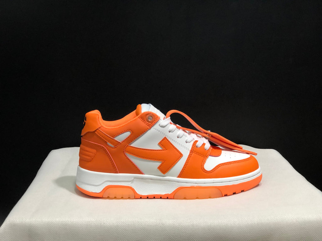 OFF-WHITE Out Of Office Low-Top Sneakers Orange White