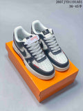 Nike Air Force 1 '07 Low Louis Vuitton-Style Sneakers