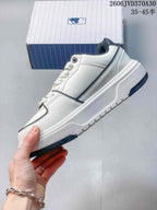 MLB Big Ball Chunky Canvas Low-Top Sneakers, White/Navy