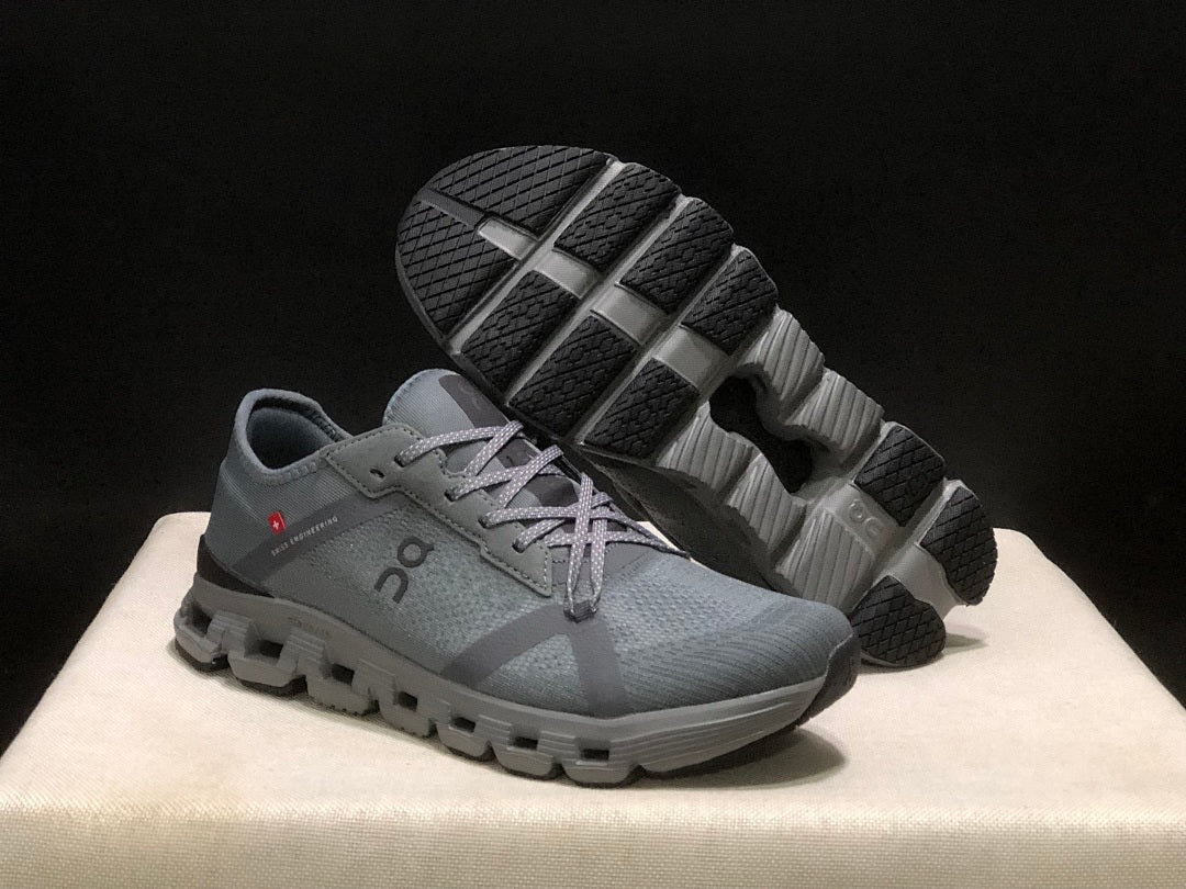 On Cloud X 4 AD Sneakers in Gray and Black