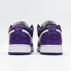 Jordan 1 Low Black Purple White Sneakers 553560-501