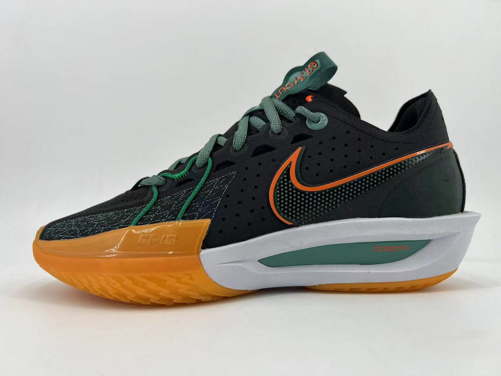Nike GT Cut 3 Basketball Shoes Black Green DV2913-001