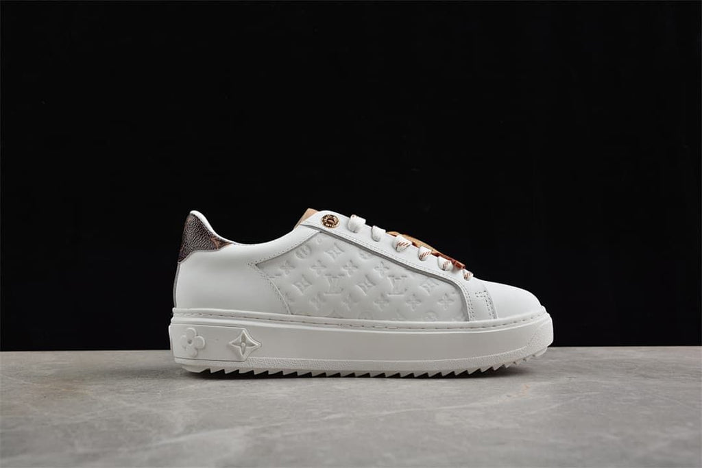 Louis Vuitton Time Out Low White Platform Sneakers