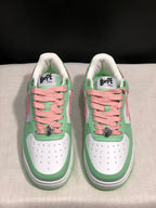 BAPE Bape Sta Low-Top Sneakers Mint Green and Pink
