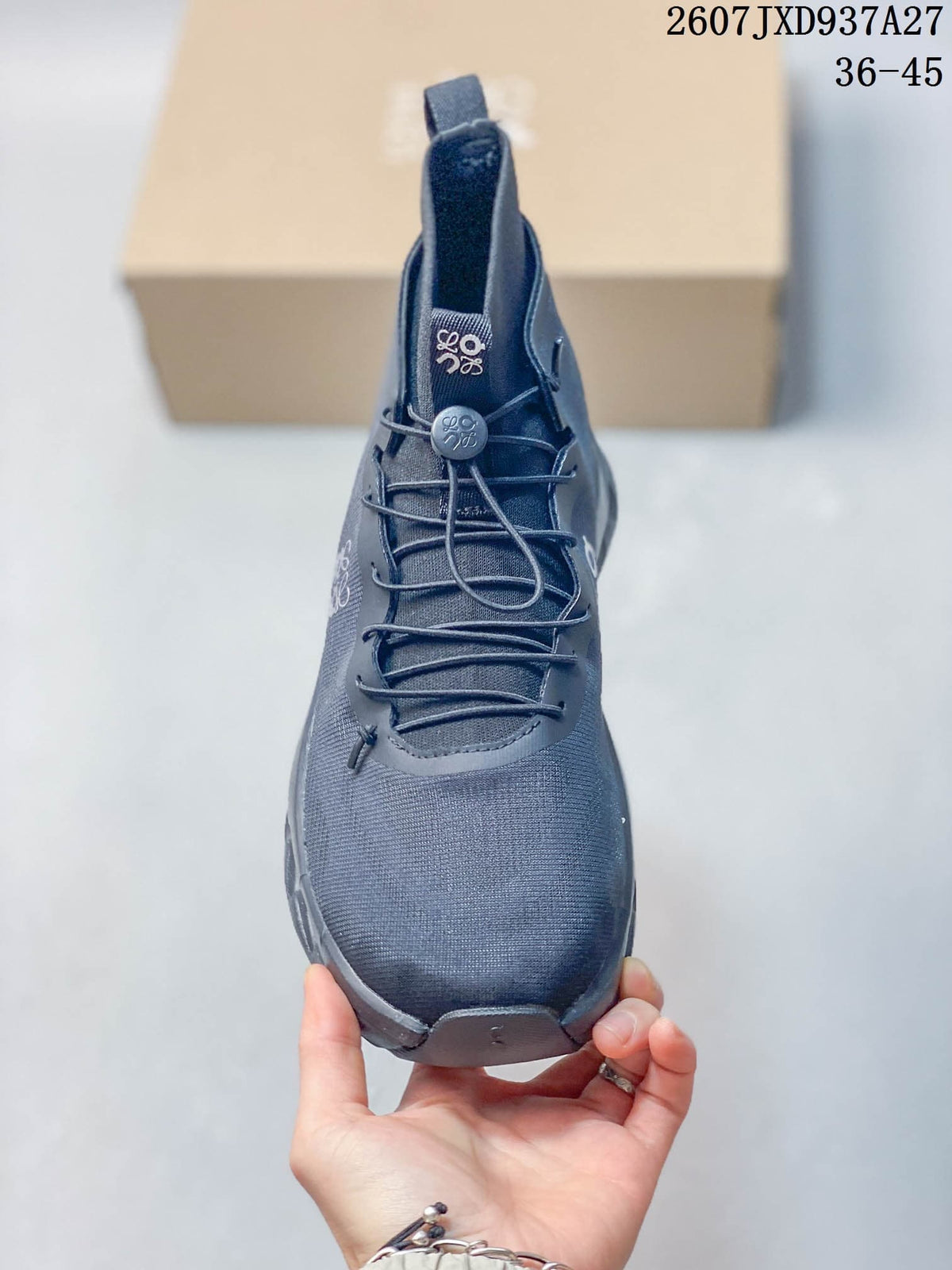 LOEWE x On Cloudtilt High-Top Sneakers Dark Gray JXD937A27