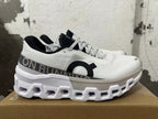 On Running Cloudmonster White Gray Running Sneakers