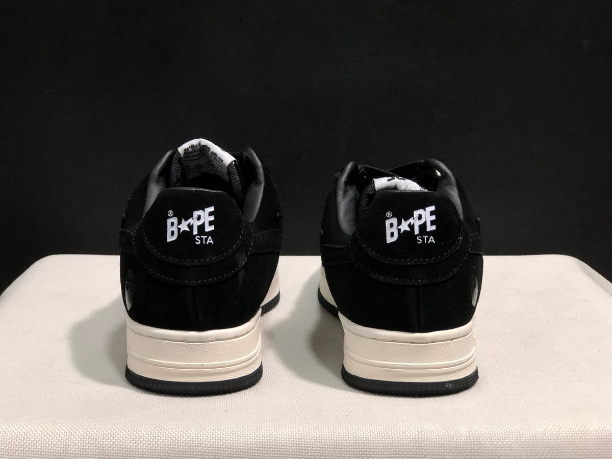 BAPE STA Low-Top Sneakers Black Suede