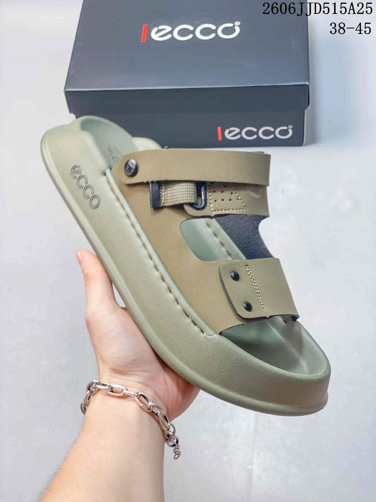 ECCO 2606 JJD515A25 Adjustable Sport Sandals Olive Tan