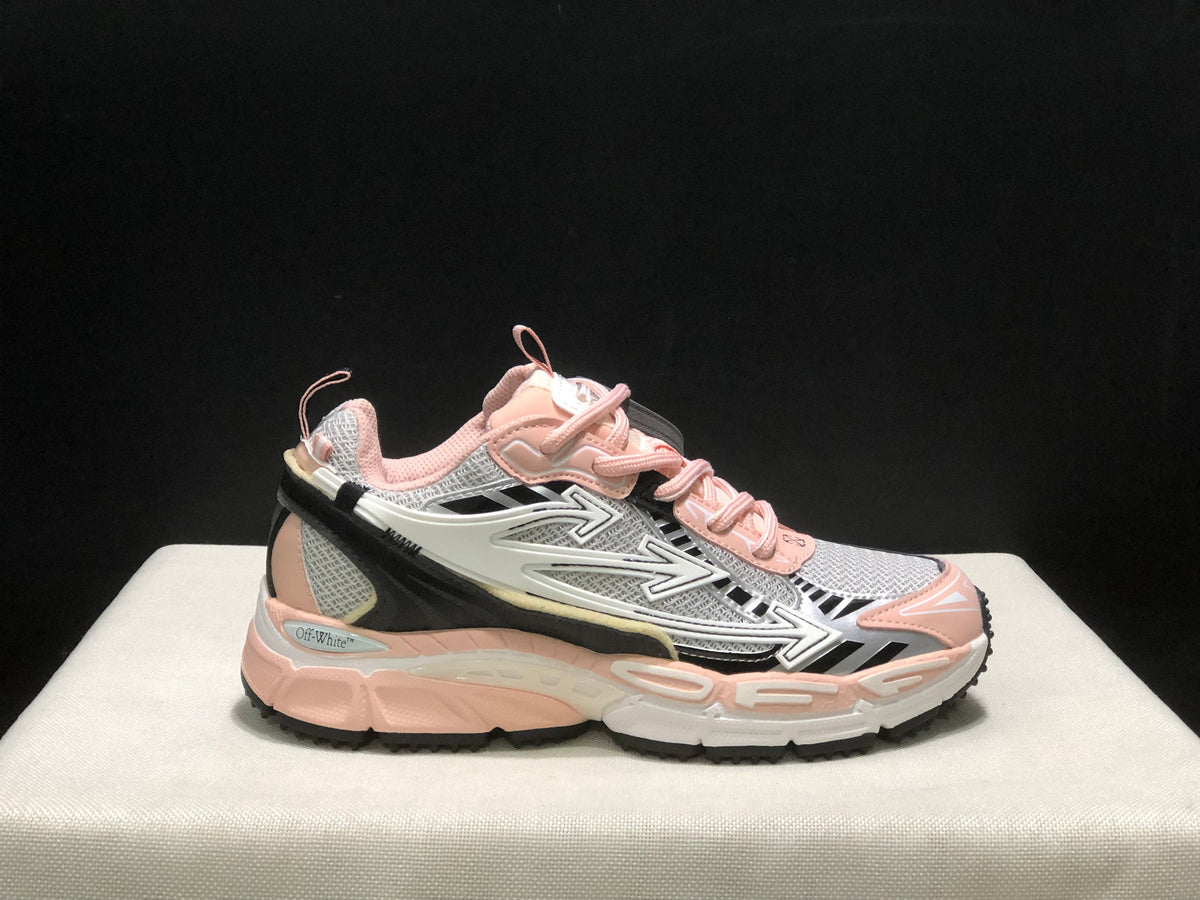 Off-White Be Right Back Sneakers Pink Gray Black