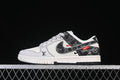 Nike SB Dunk Low Louis Vuitton-Style Black and White Sneaker