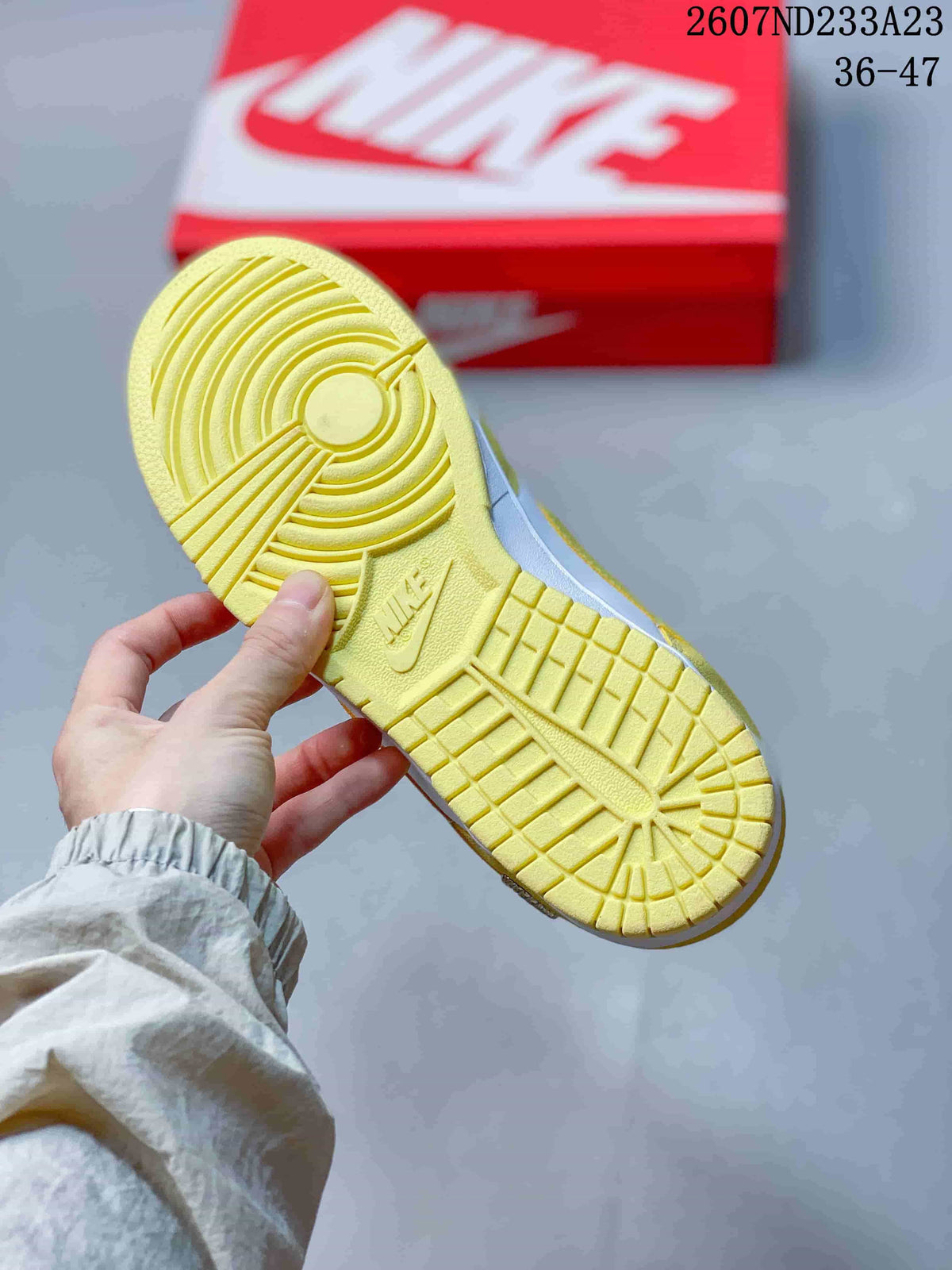 Nike SB Dunk Low Pro Sneakers Yellow and White