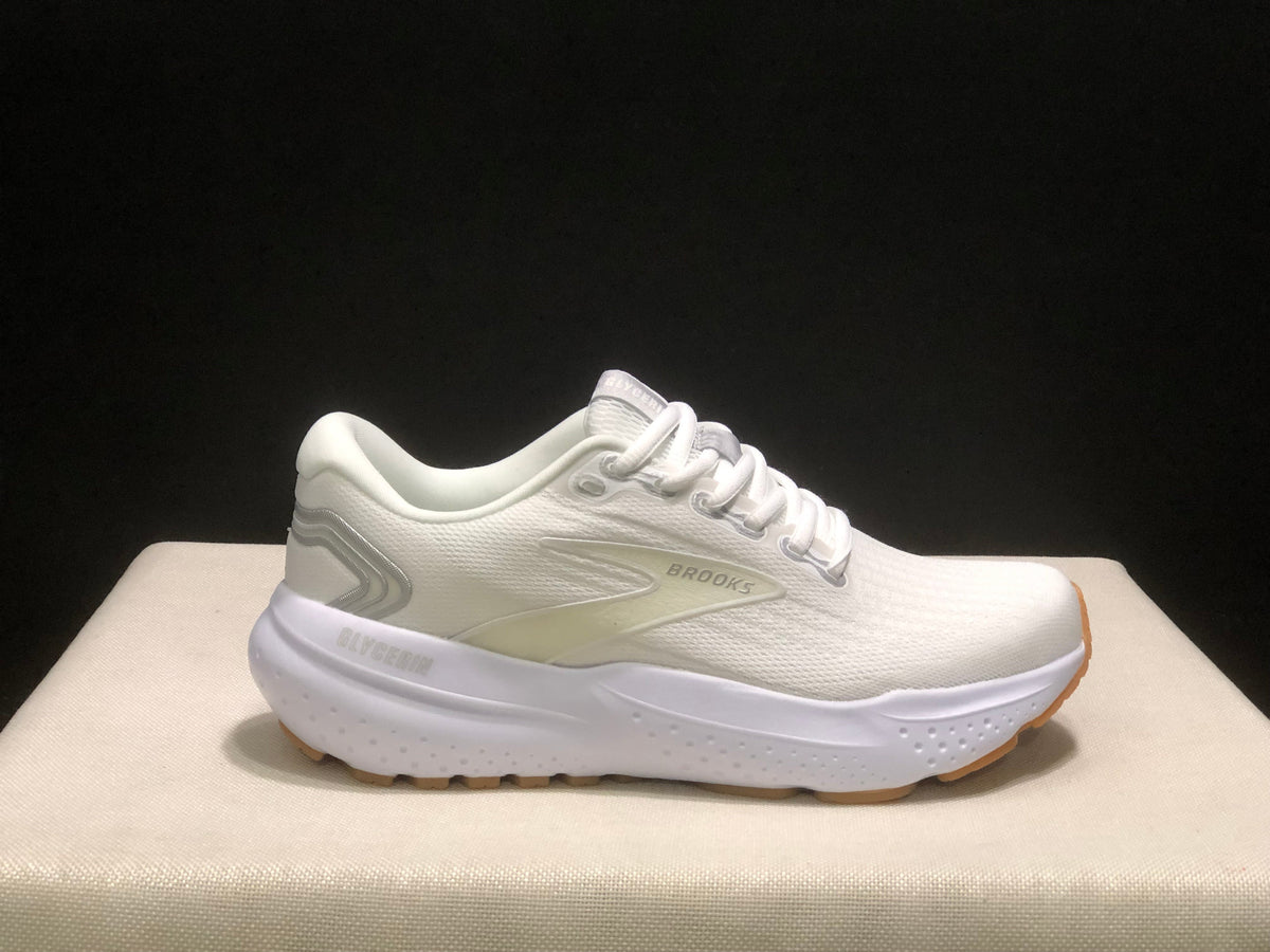 Brooks Glycerin 21 White Low-Top Running Sneakers