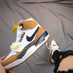 Jordan Legacy 312 High-Top Basketball Shoes, White Tan Navy