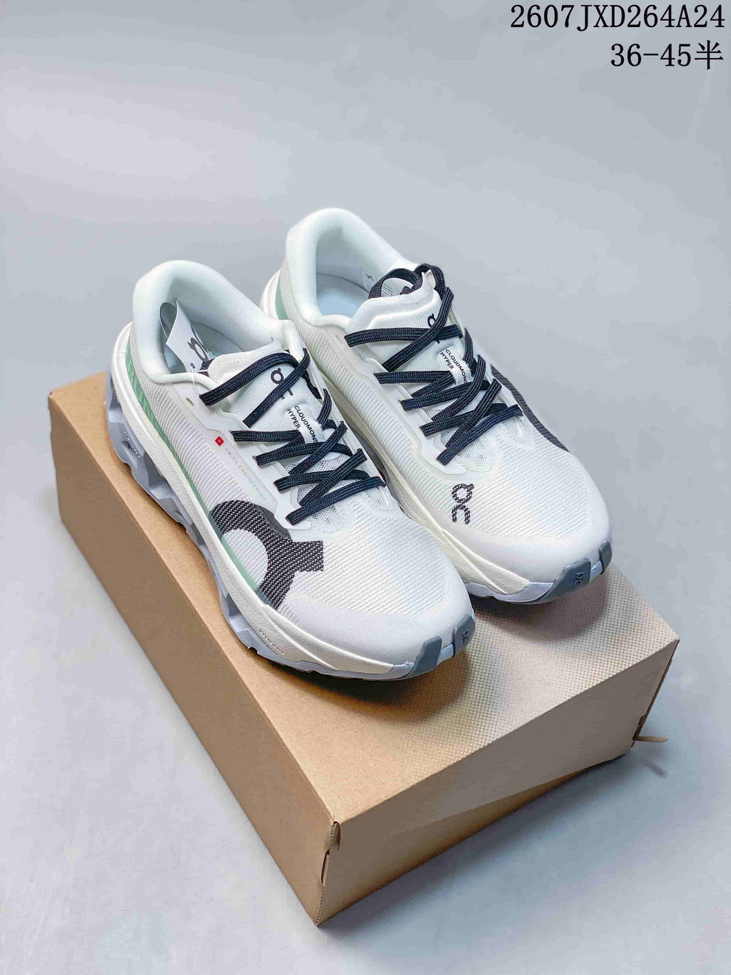 On Cloudmonster 3 Hyper Sneakers White Green Gray